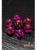 Transparent Dice Set - Magenta