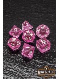 Transparent Dice Set - Bubblegum