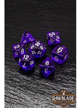 Transparent Dice Set - Violet