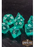 Transparent Dice Set - Turquoise