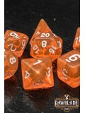 Transparent Dice Set - Orange