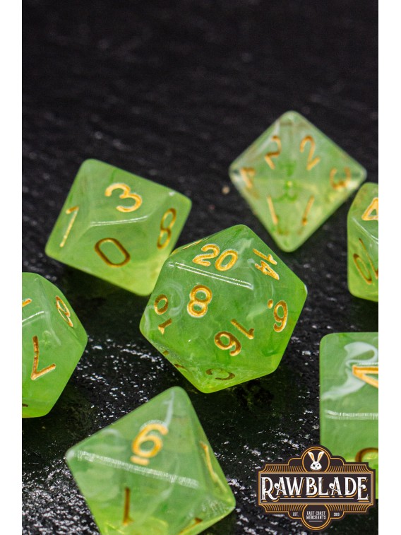 Gemstone Style Dice Set - Jasper