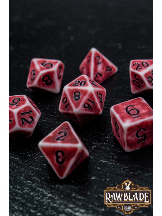 Ancient Dice Set - Red&Black