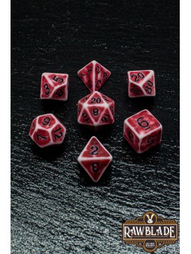 Ancient Dice Set - Red&Black