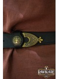 Einar Viking Ornate Belt Black