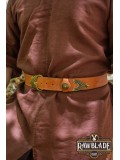 Hrothgar Viking Ornate Belt - Light Brown