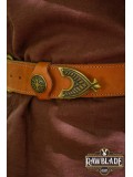 Einar Viking Ornate Belt Light Brown